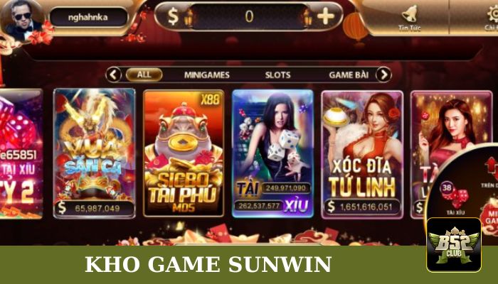 Kho game Sunwin được yêu thích nhất trên thị trường hiện nay